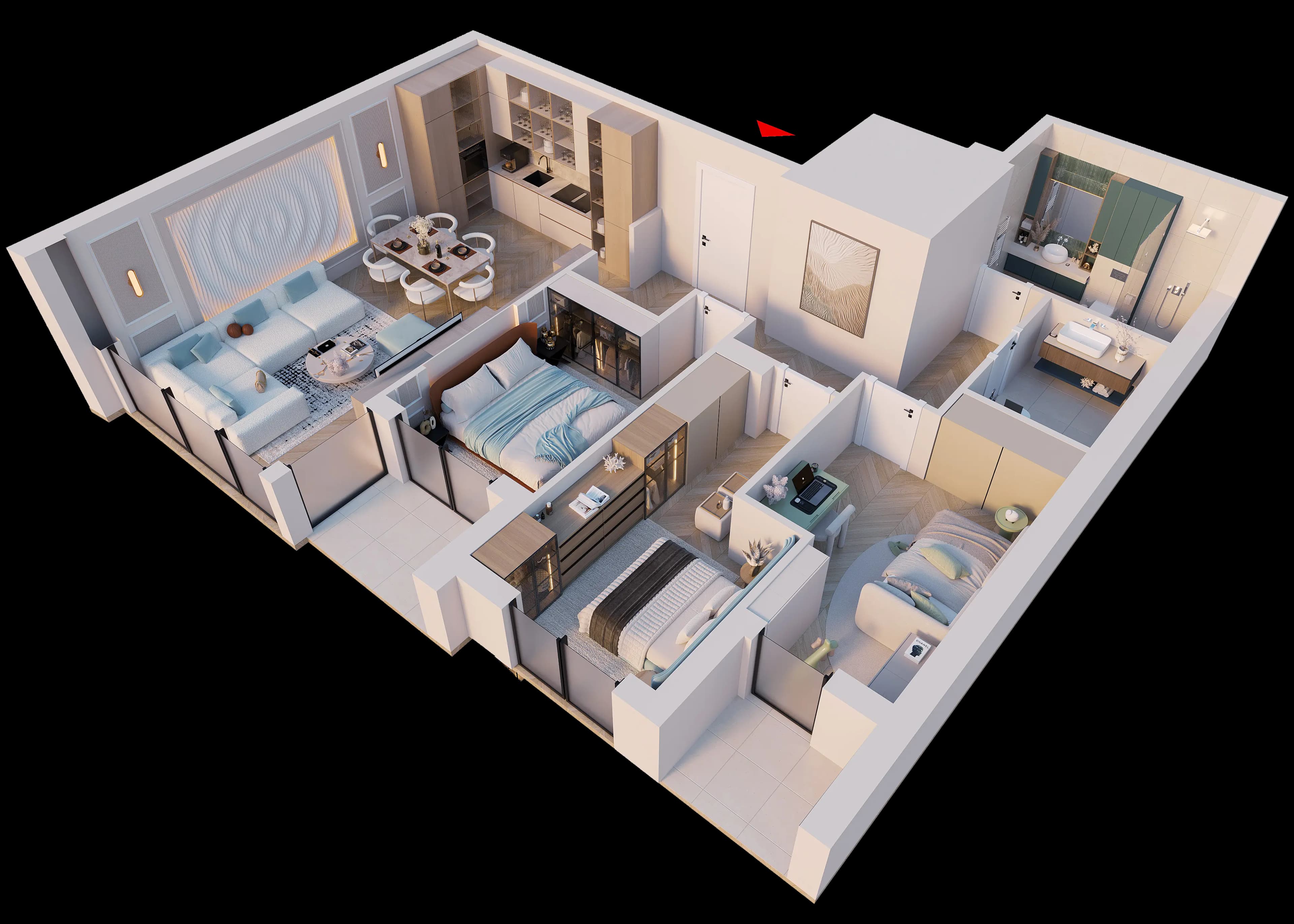 3D prikaz Stan 9