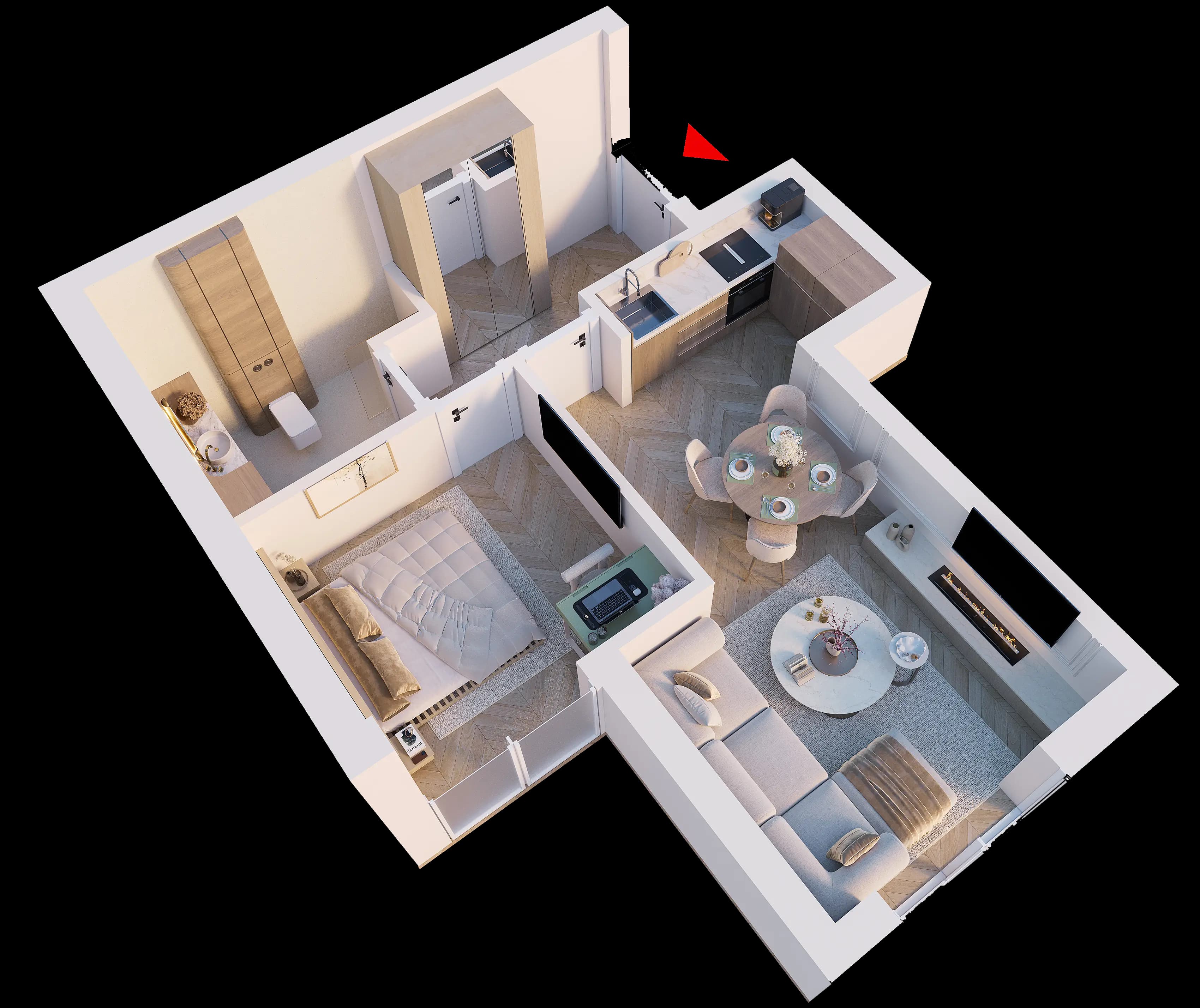 3D prikaz Stan 1